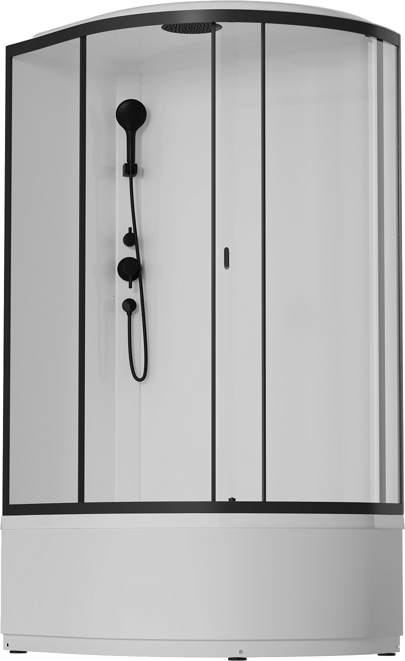 Душевая кабина ассиметричная левая 80х120 см черная Stworki "Стокгольм" HWSC-302LА-12080BT - изображение 7