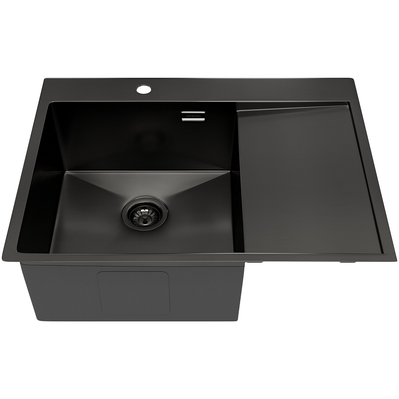 Кухонная мойка из нержавеющей стали 50х65 см оружейная сталь Reflexion Maggiore RX2365BL - изображение 3