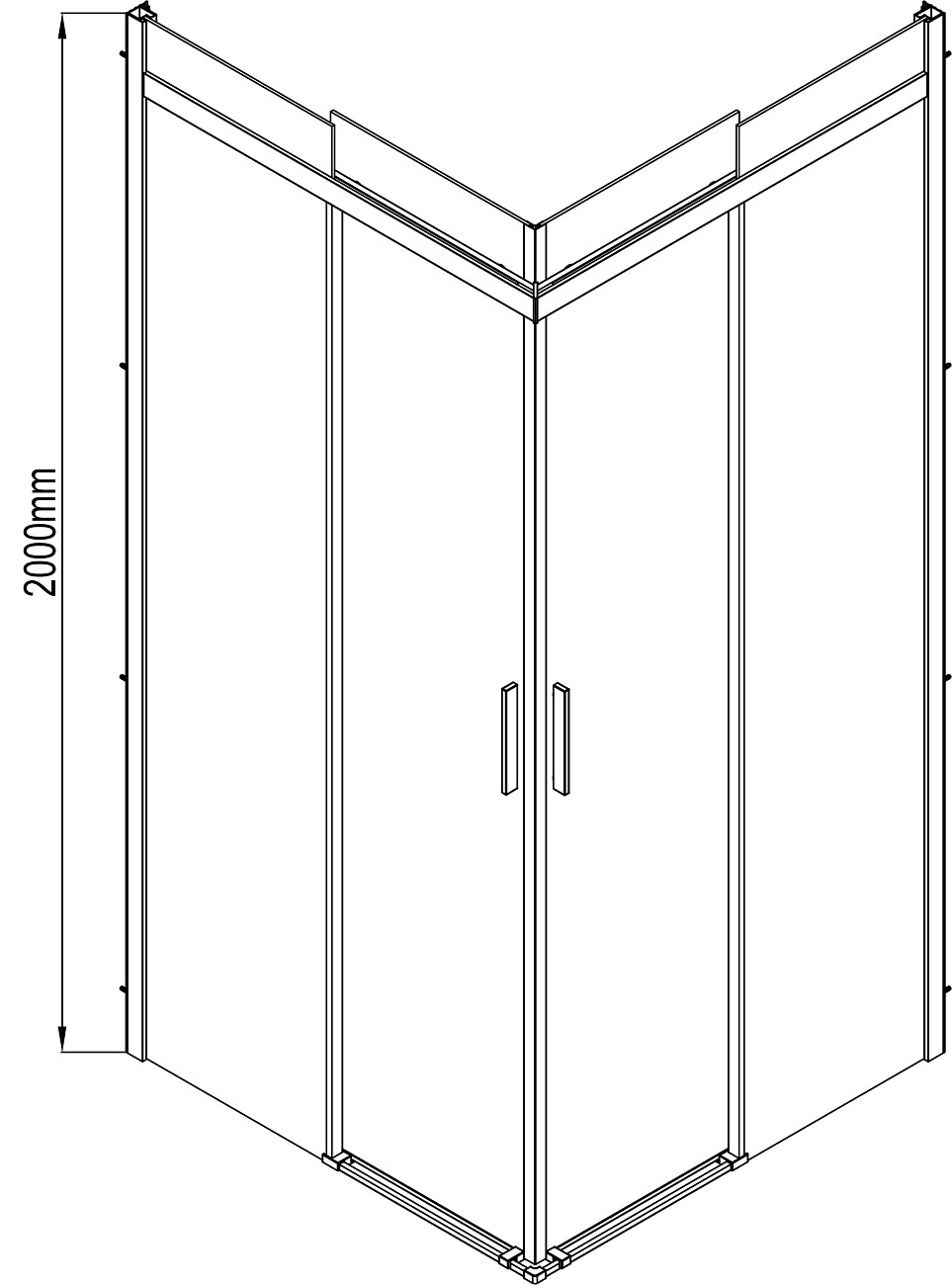 Душевой уголок квадратный 90x90 см хром Artemis Agave Slim 230 6.915.100.0230.090.10.88 - изображение 7