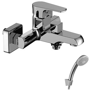 Смеситель для ванны хром Lemark Plus Factor LM1612C