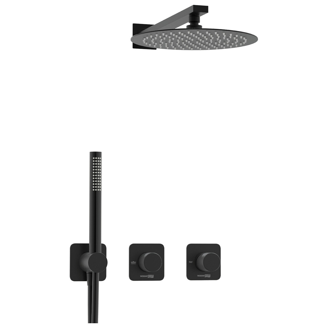 Встраиваемый комплект для душа черный A5251.299.219.258.302.242.217 - изображение 7