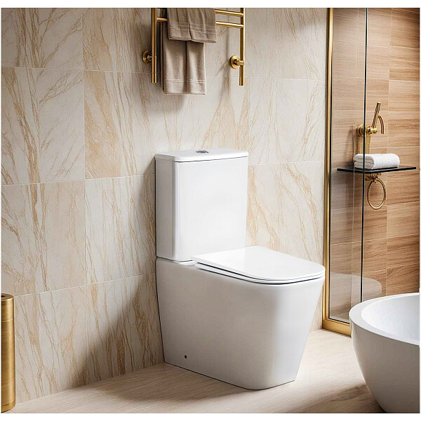 Унитаз напольный безободковый белый Cerutti SPA Manlio Tornado CT10560 - изображение 1