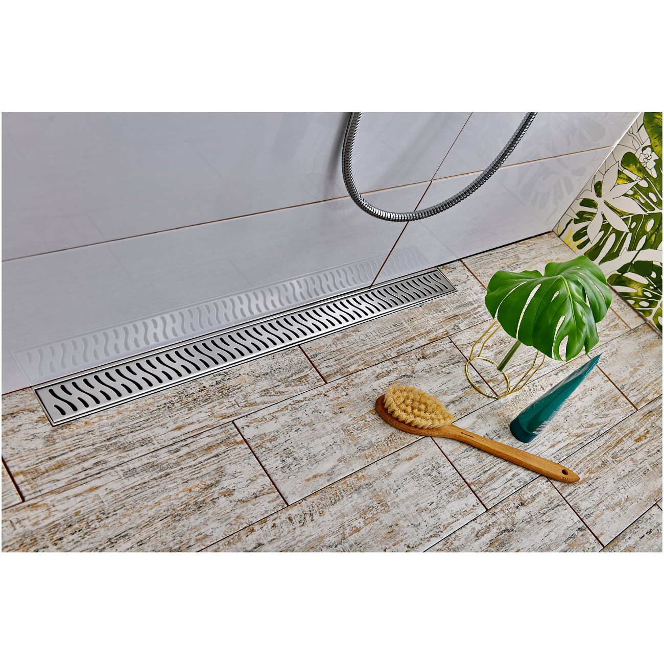 Душевой лоток с решеткой 45 см хром Creto Zigzag CRE-450 ZH - изображение 7