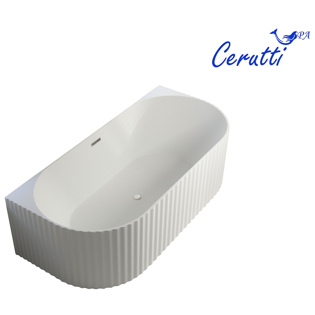 CEZA'S150W Ванна акриловая приставная 150 см белая Cerutti SPA Ceza's W CT10300 - изображение 6