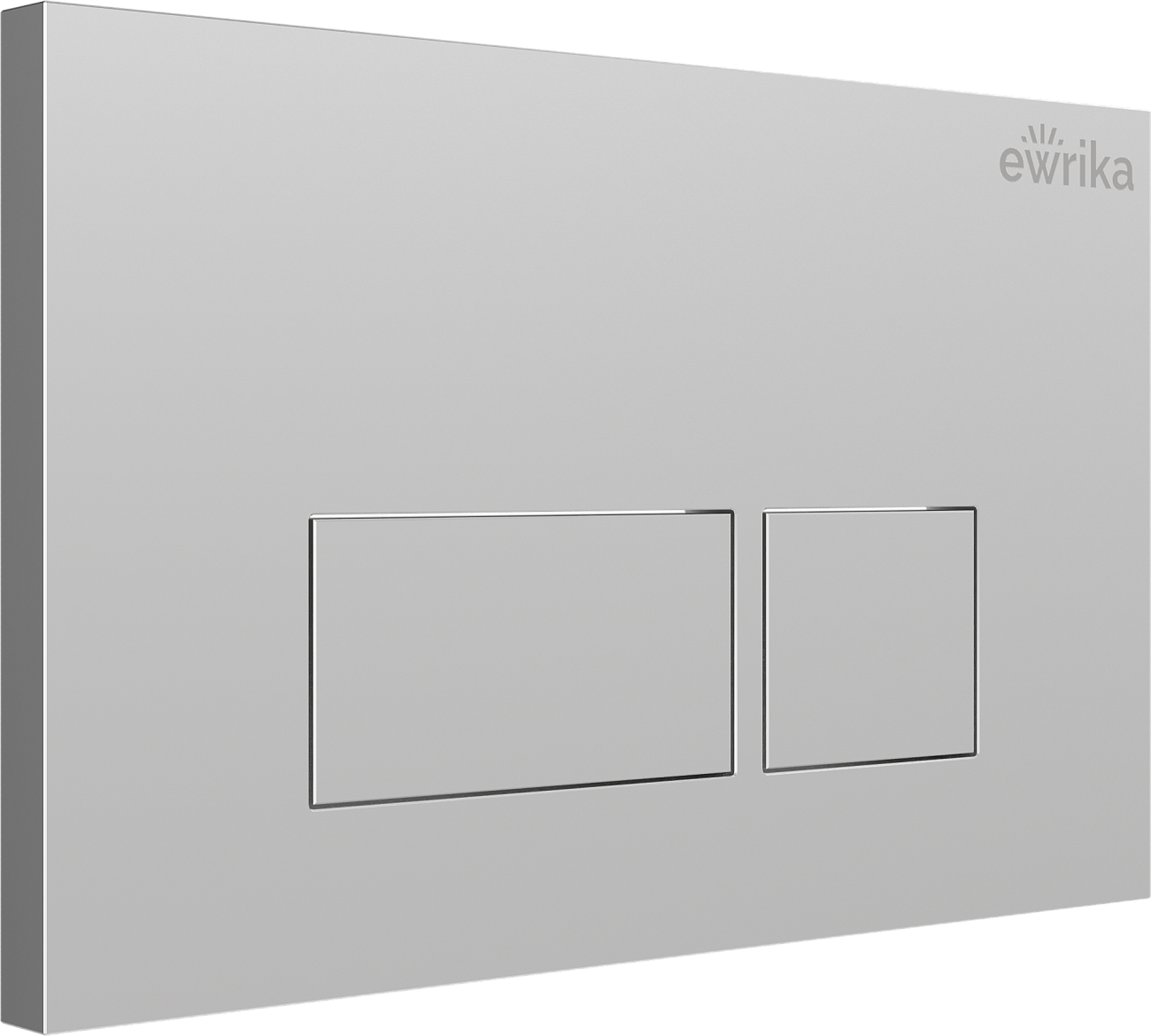 Кнопка смыва хром матовый Ewrika 0040 - изображение 4