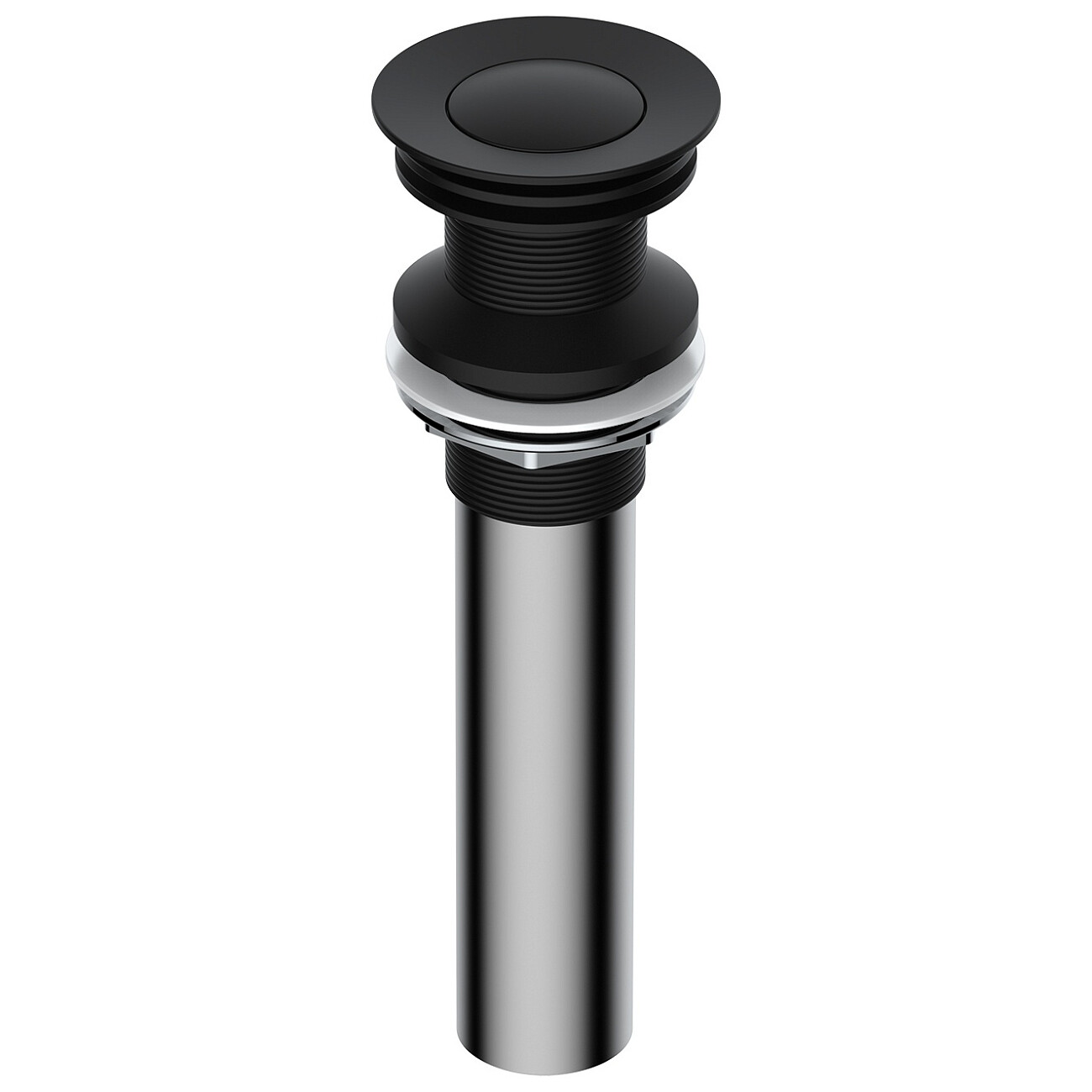 Донный клапан для раковины клик-клак круглый черный Wasserkraft A250 - изображение 2