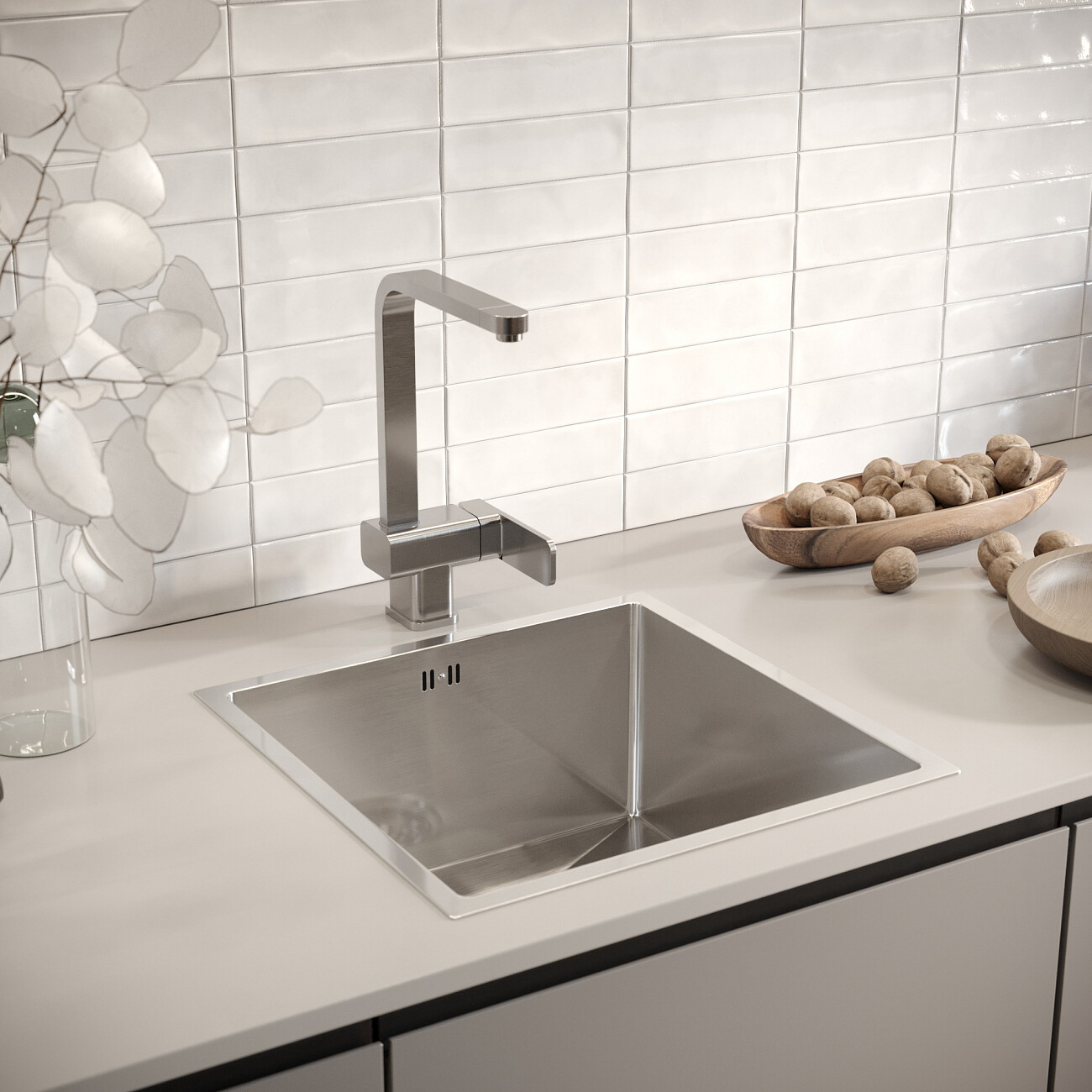 Смеситель для кухни однорычажный сатин Domaci "Равенна" DC 3014 - изображение 4