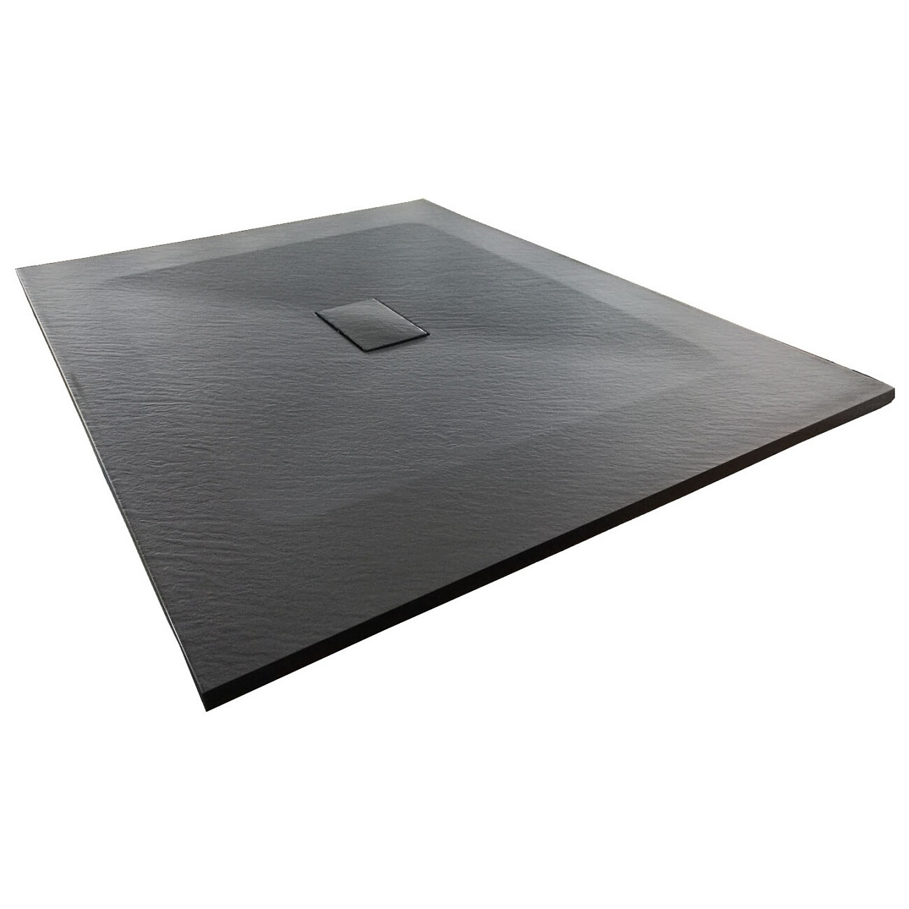 Душевой поддон из стеклопластика прямоугольный 100х120 см черный Wasserkraft Elbe 74T10 - изображение 2