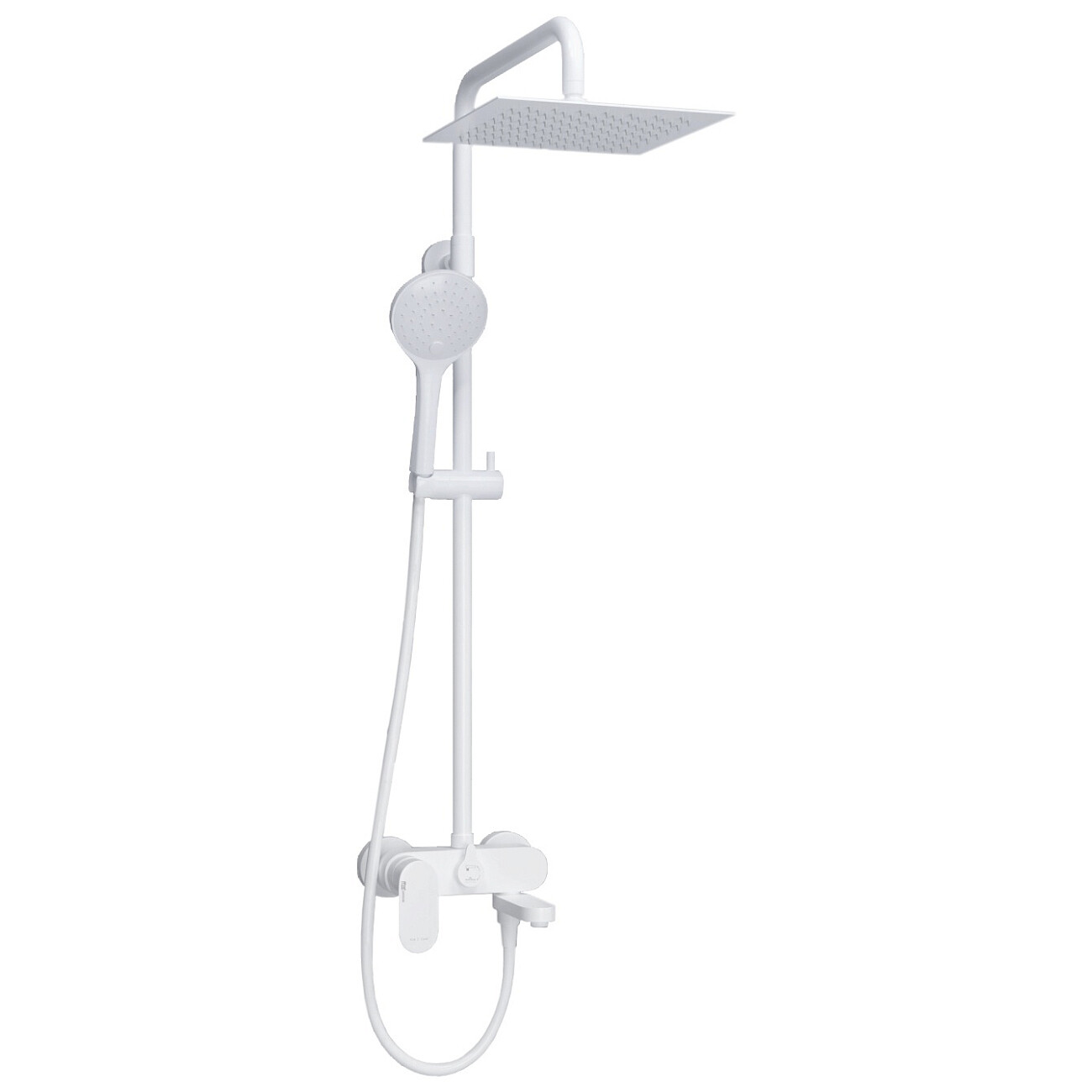 Душевая система со смесителем из латуни белая Wasserkraft A185.254.155.WM - изображение 3