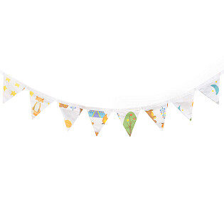 Гирлянда из 8 флажков Forest Party