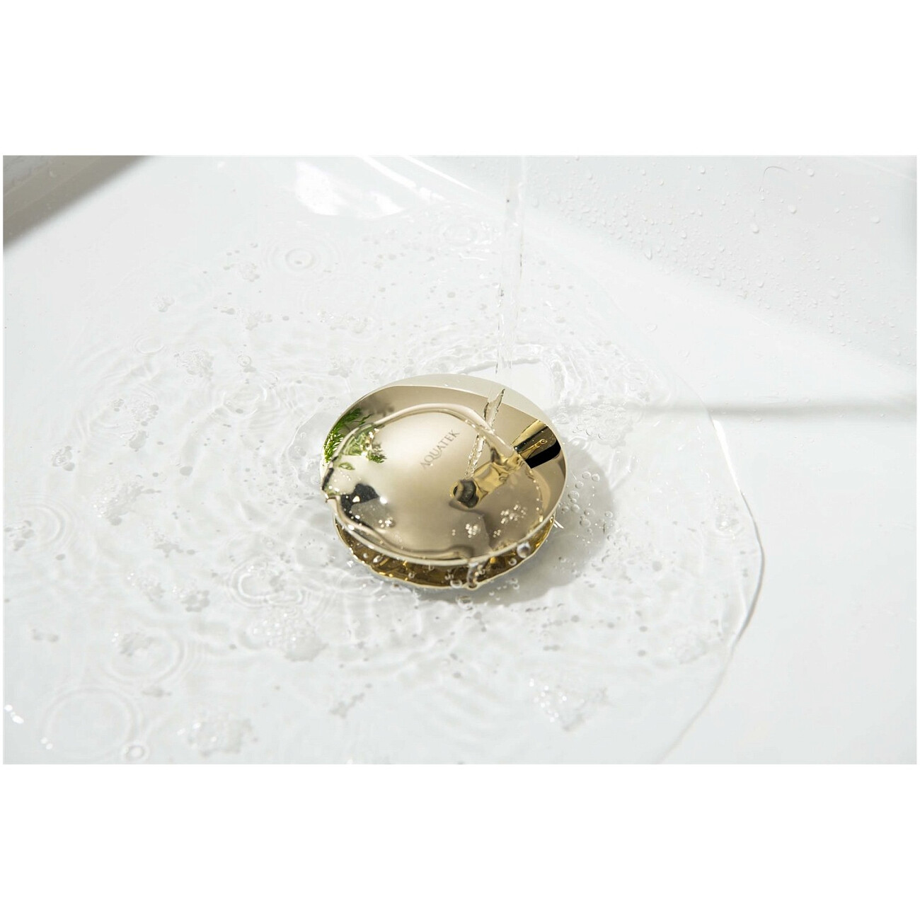 Донный клапан для раковины клик-клак полированное золото Aquatek AQ6003PG - изображение 5