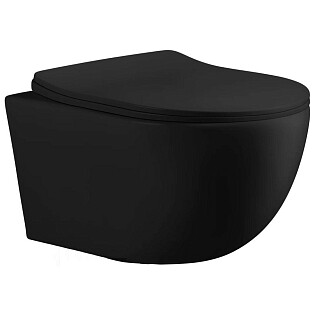Унитаз подвесной безободковый черный Cerutti SPA Orlter Aria MBF CT10017