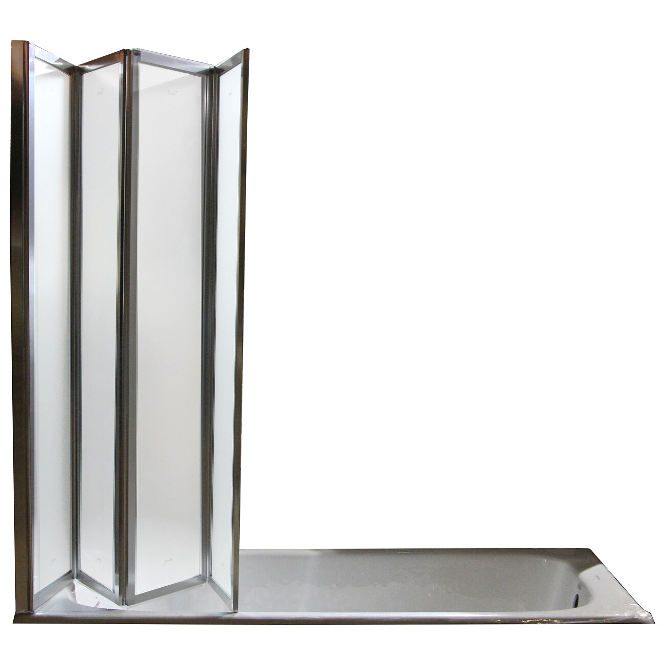 Шторка для ванной 130х140 см матовая, хром Cerutti SPA BOUNA - изображение 2