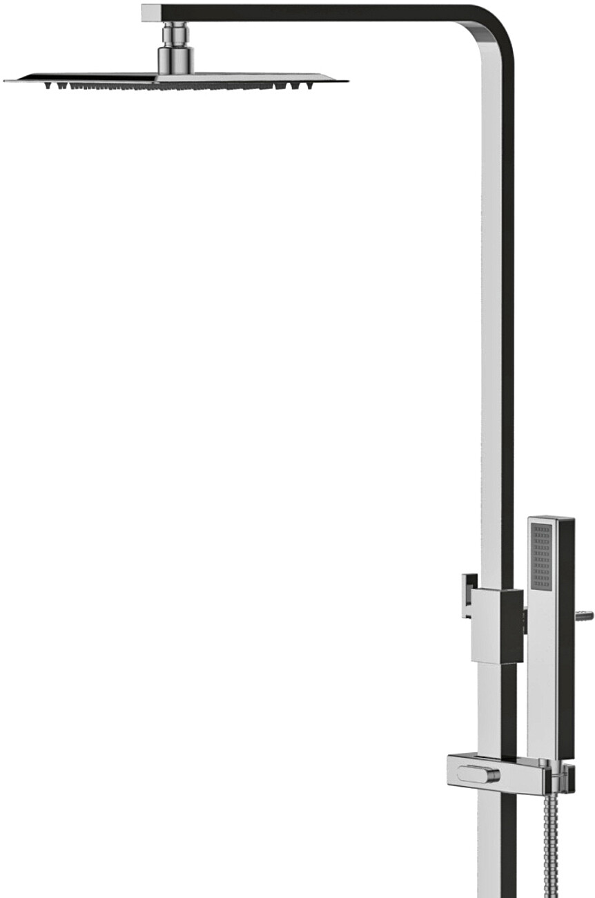 Душевая стойка с верхним душем и смесителем хром Stworki "Нюборг" NU-04cr - изображение 9