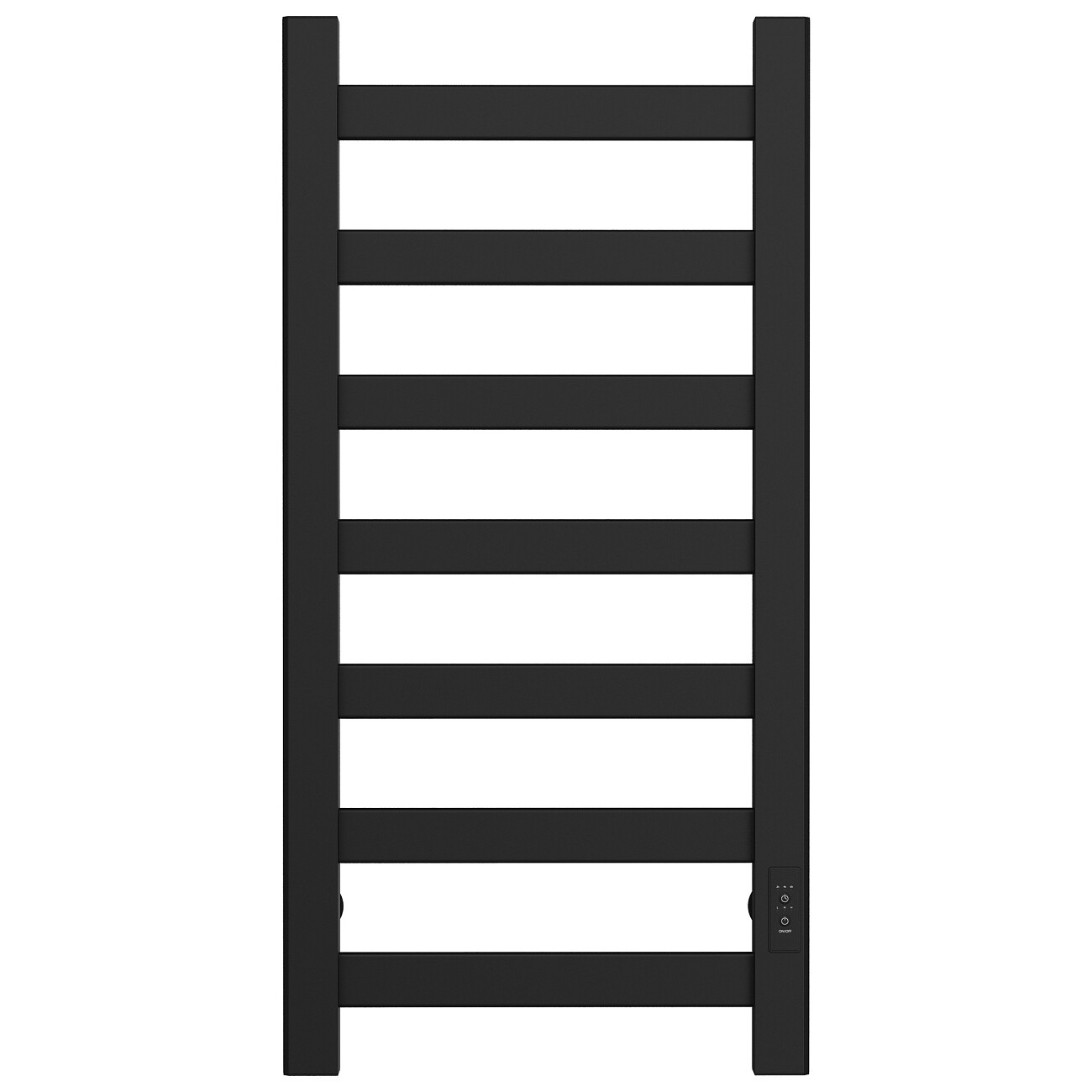 Полотенцесушитель электрический 80х40 см матовый черный Ewrika "Калипсо" - изображение 2