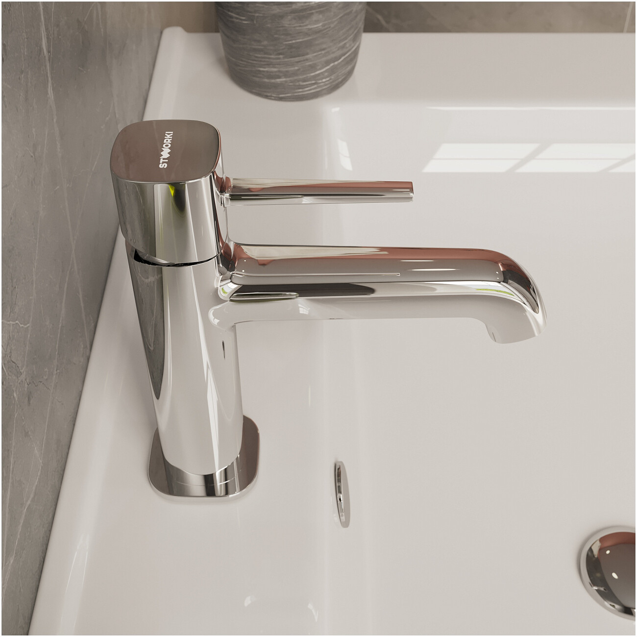 Смеситель для раковины однорычажный хром Stworki "Эстерсунд" S31010CR - изображение 6