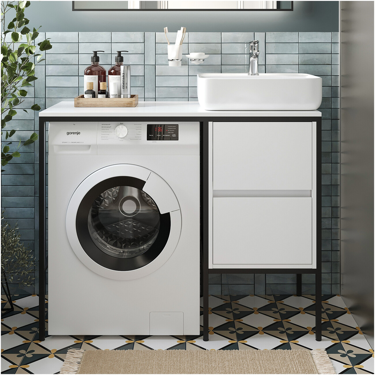 Раковина-чаша фарфоровая 50 см белая Stworki Soul 2 - изображение 4