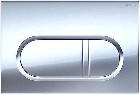 Панель смыва для унитаза пластиковая хром Aquatek KDI-0000043