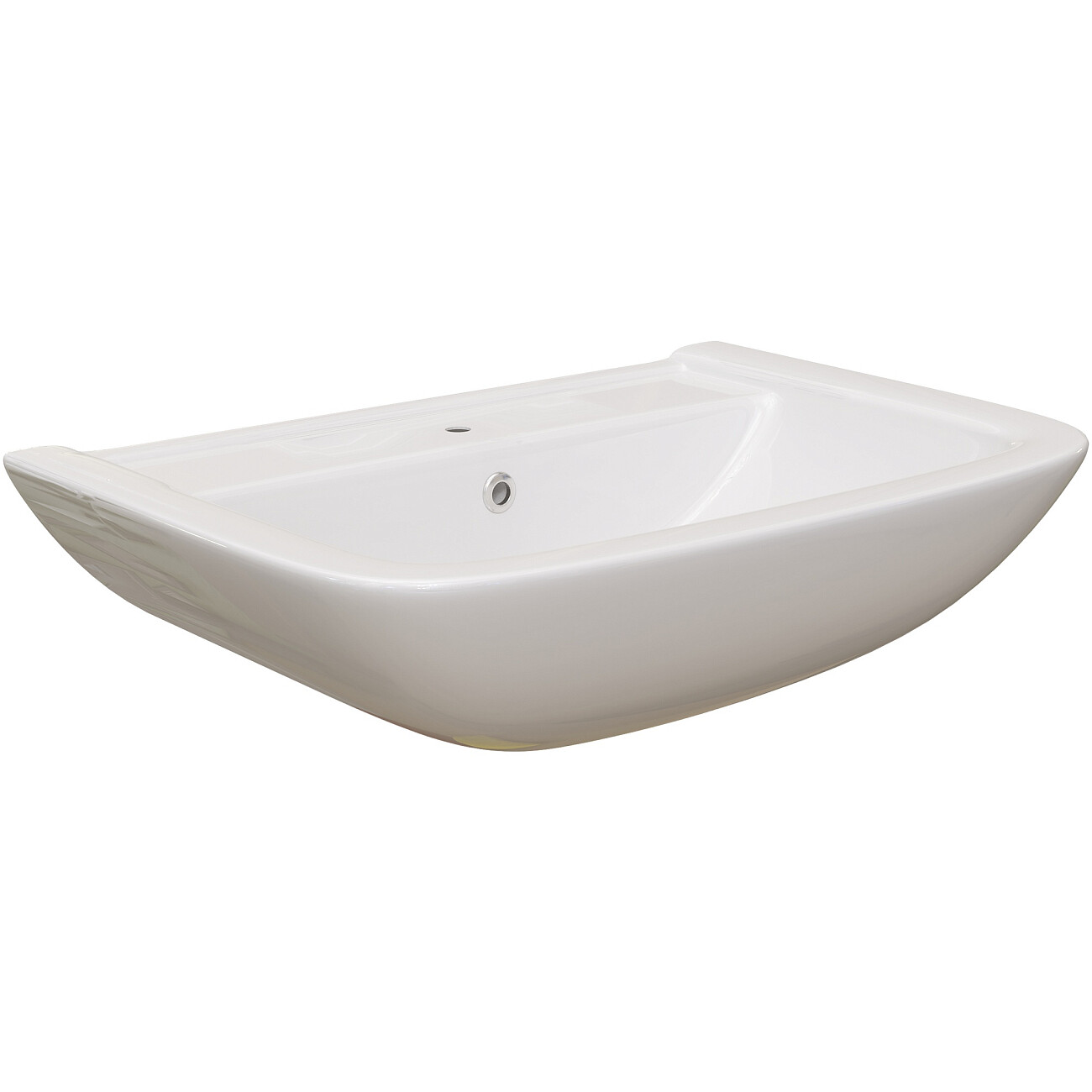 Раковина фаянсовая 63 см с пьедесталом белая Diwo "Ярославль" 0115 - изображение 6