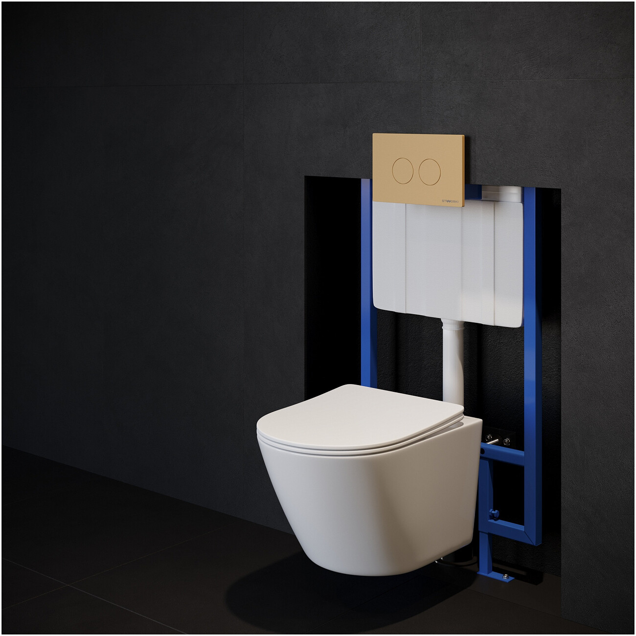 Унитаз подвесной безободковый белый глянцевый Stworki "Левангер" S07401WH - изображение 9