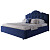 Кровать двуспальная 180х200 синяя Palace