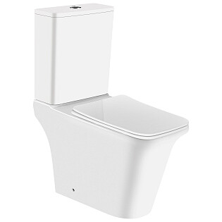 Унитаз напольный безободковый с сиденьем белый Cerutti SPA NIivolet CT8457