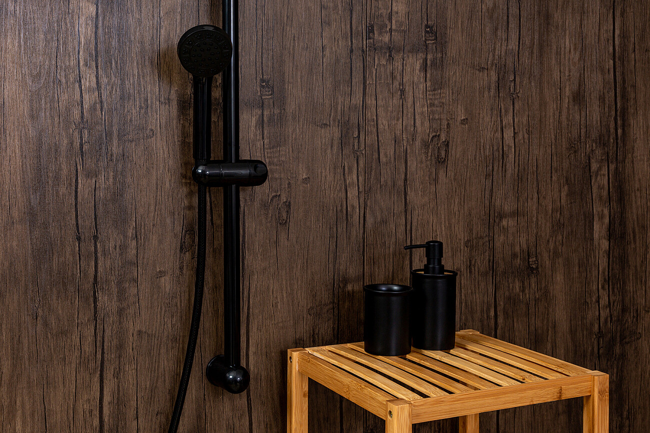 Душевая стойка с держателем черная Diwo "Смоленск" SM-05b - изображение 10