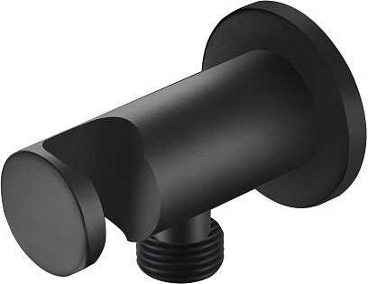 Шланговое подключение с держателем душа черное Aquatek AQ2455MB