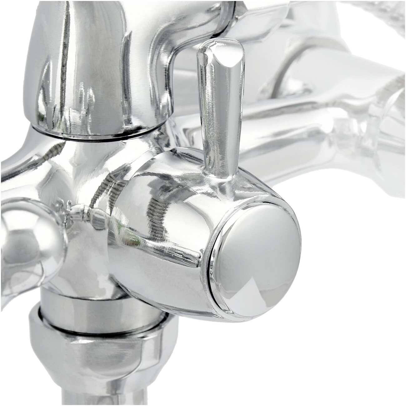 Смеситель для ванны двухвентильный с душевым гарнитуром хром Juguni Aquarius JGN0140-B 0402.656A - изображение 12