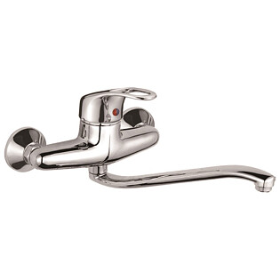 Смеситель для кухни настенный однорычажный хром D-Lin D141409