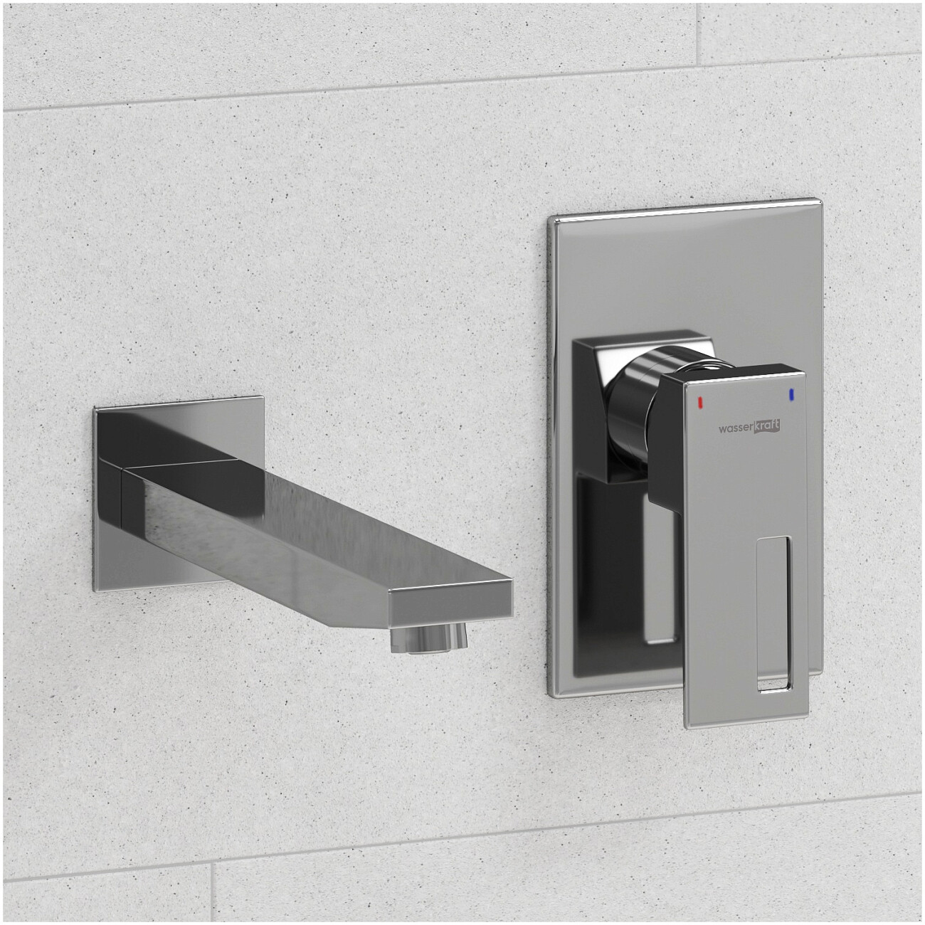 Смеситель для раковины и душа встраиваемый с изливом хром Wasserkraft A15513 - изображение 2