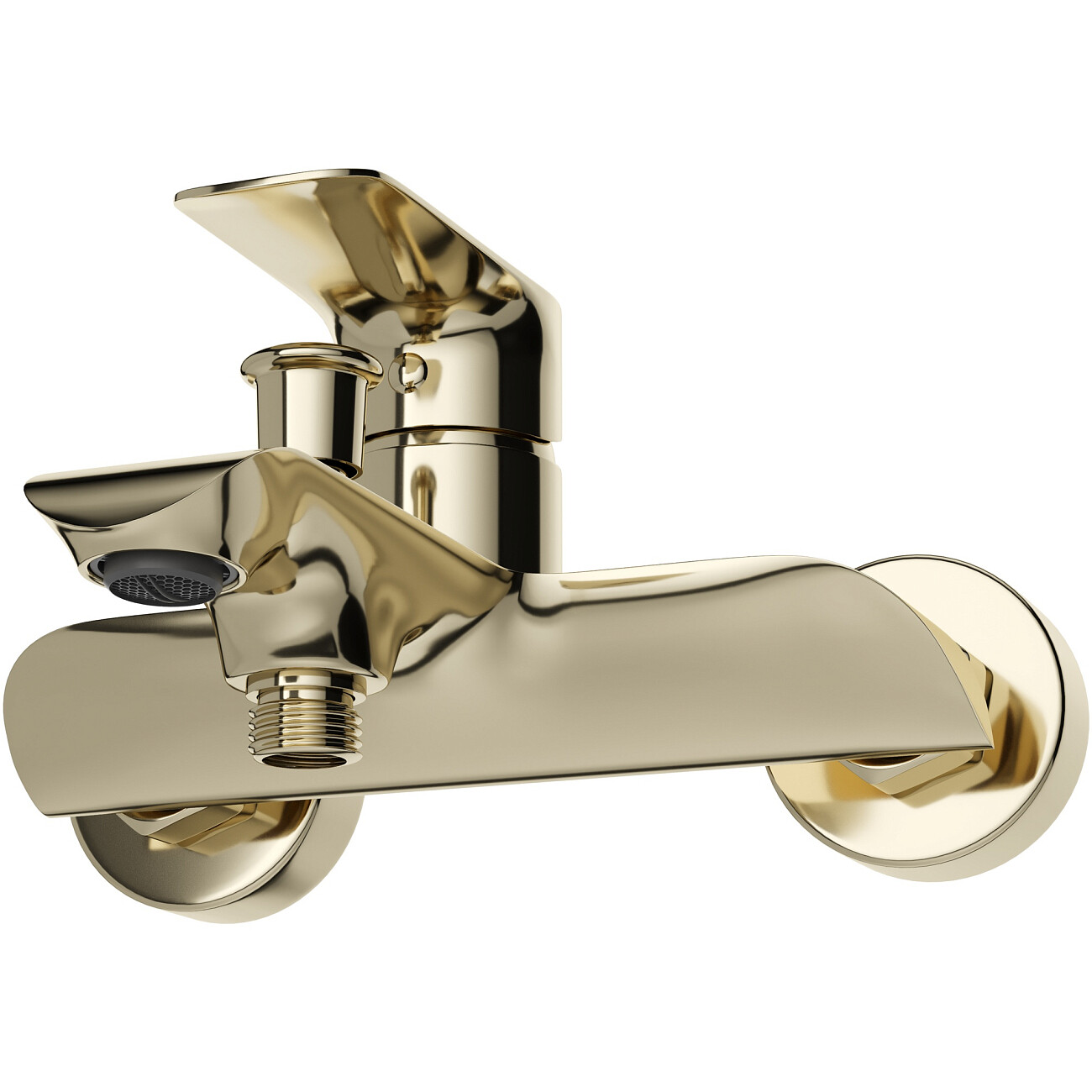 Смеситель для ванны с душем настенный золотой Stworki "Копенгаген" S42100GG - изображение 8