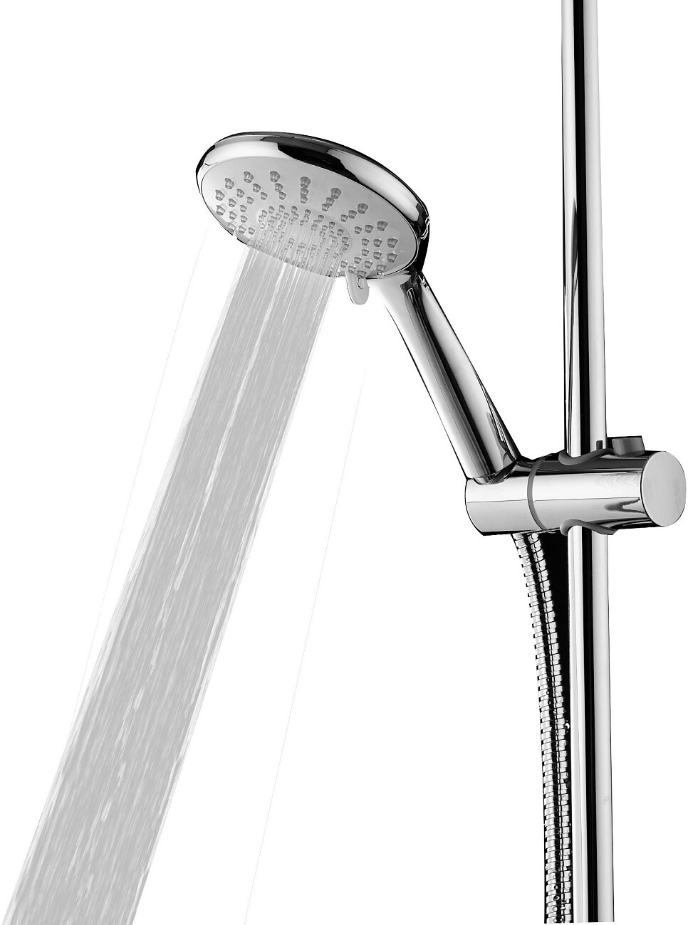 Душевая стойка с верхним душем с держателем и мыльницей хром Stworki "Скаген" SK-03cr - изображение 7