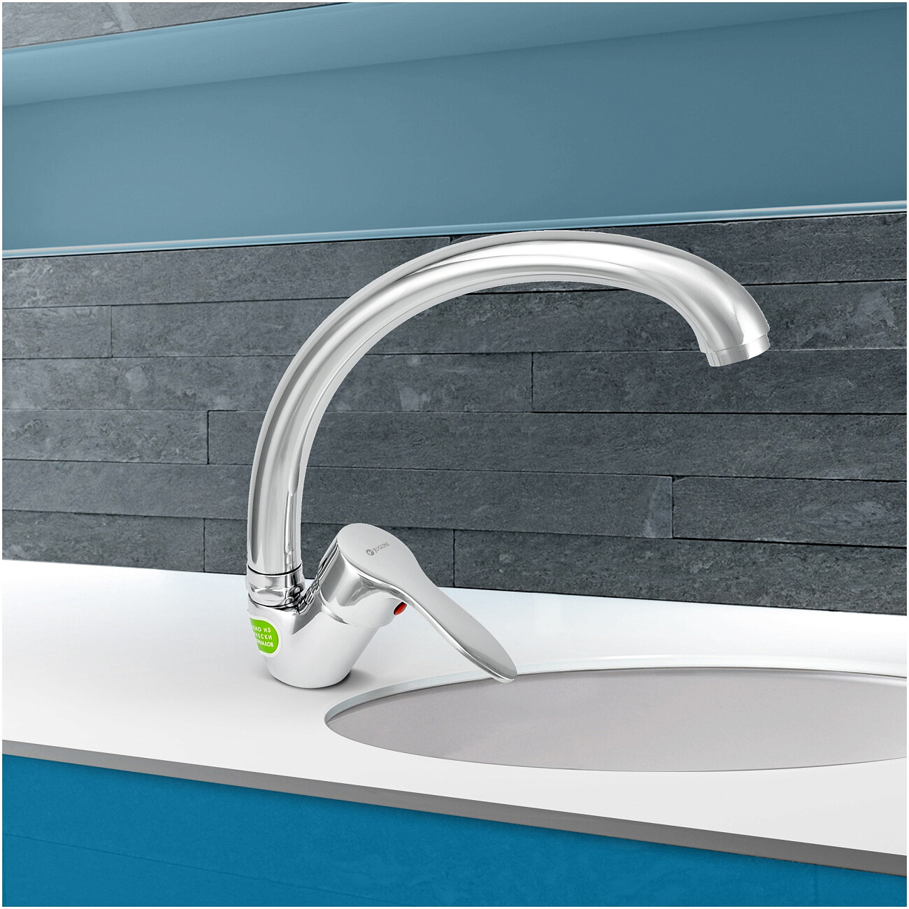 Смеситель для кухни однорычажный хром Juguni Pegas JGN0410-D 0402.605 - изображение 3