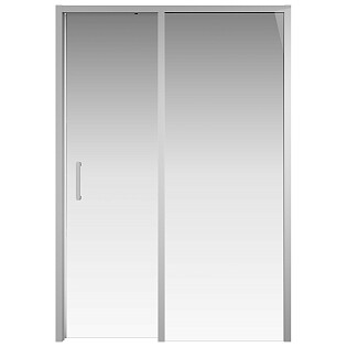 Душевая дверь стеклянная без нижнего профиля 140х200 см хром Creto Tenta 122-WTW-140-C-CH-6