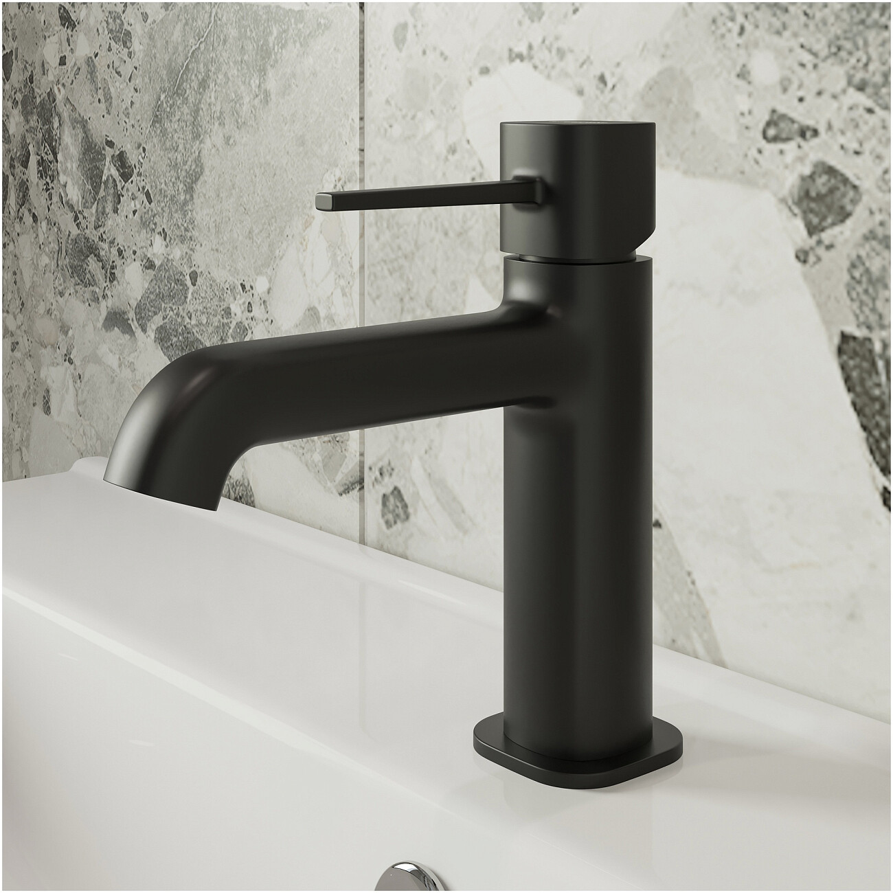 Смеситель для раковины однорычажный черный Stworki "Эстерсунд" S31010BK - изображение 5