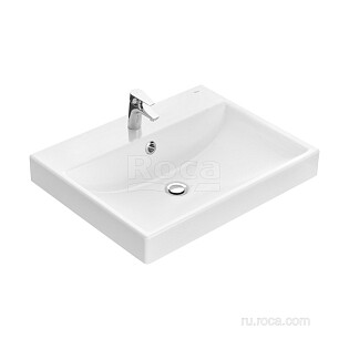 Раковина накладная из композитного материала белая Roca Ona ZRU9307561