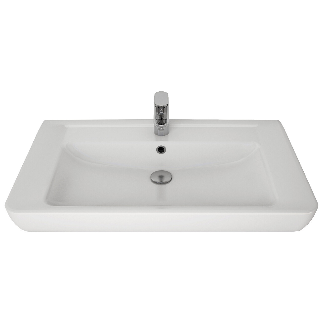 Умывальник мебельный белый Dreja Q80 192185 - изображение 2