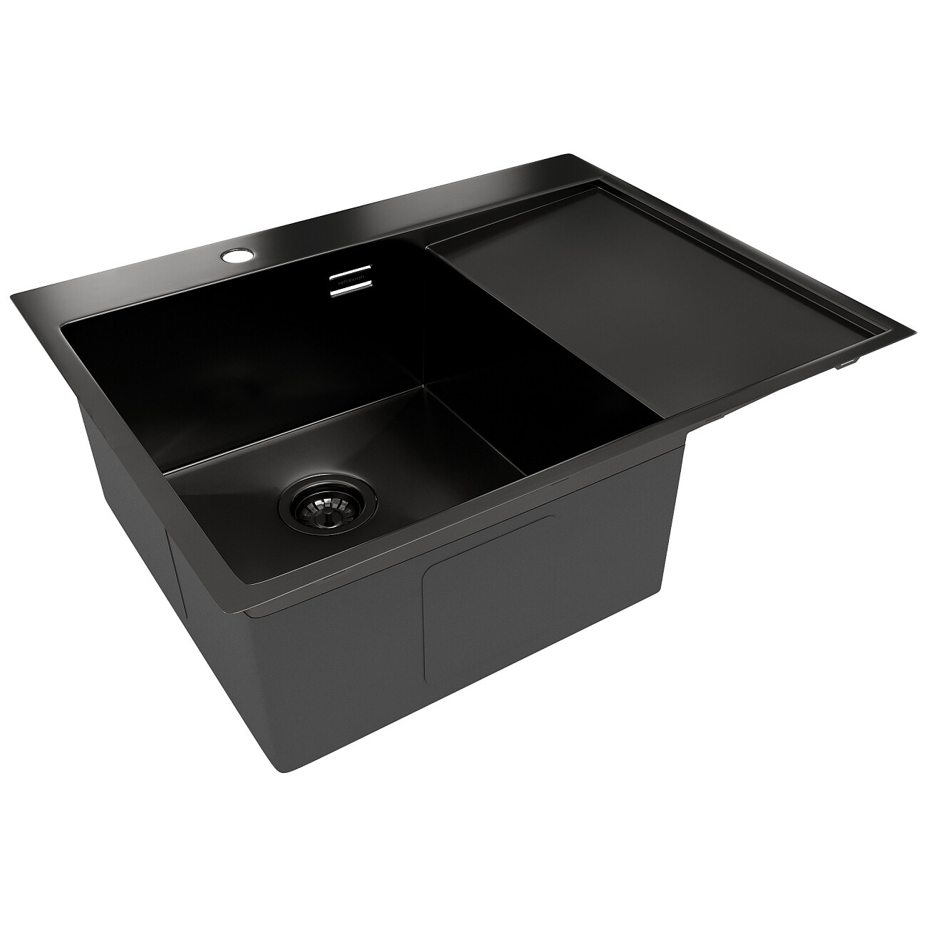 Кухонная мойка из нержавеющей стали 50х65 см оружейная сталь Reflexion Maggiore RX2365BL - изображение 4