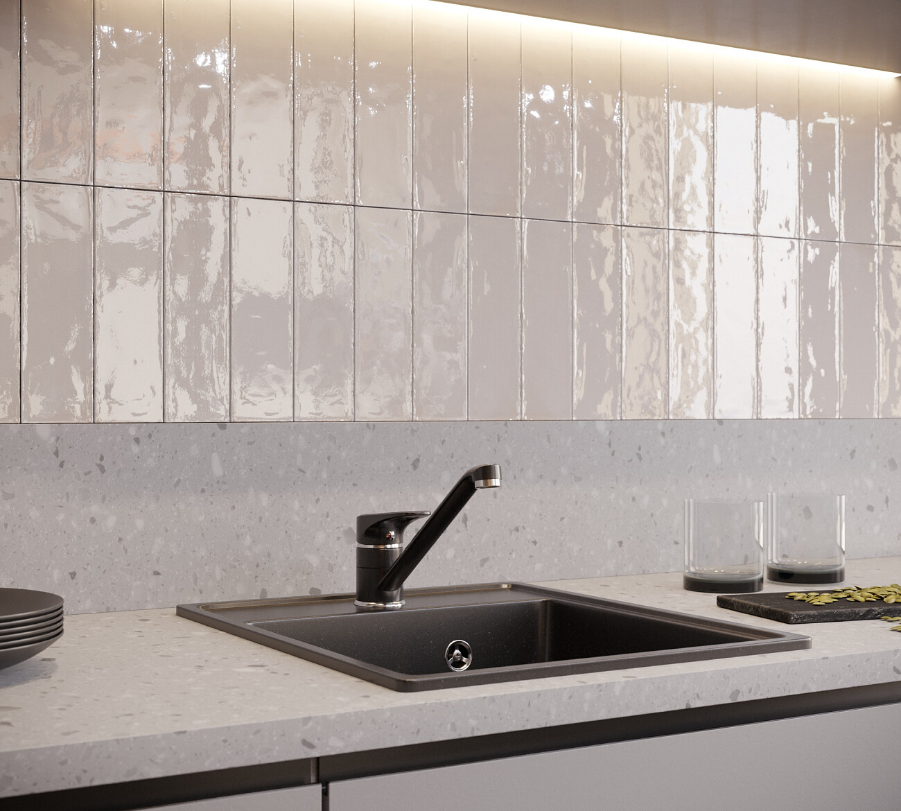 Мойка кухонная уголь Domaci "Солерно" DF 425-07 - изображение 2