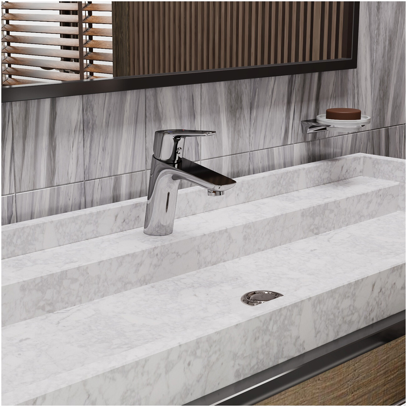 Смеситель для раковины из латуни хром Wasserkraft 4503 - изображение 2