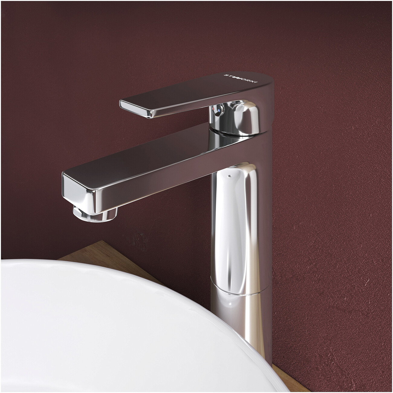 Смеситель для раковины однорычажный хром Stworki "Берген" S21020CR - изображение 5