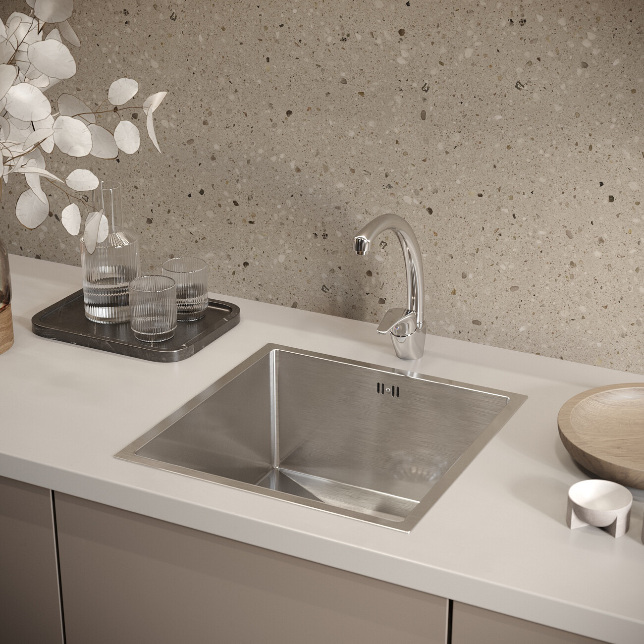 Смеситель для кухни однорычажный хром Domaci "Равенна" DC 3013 - изображение 4