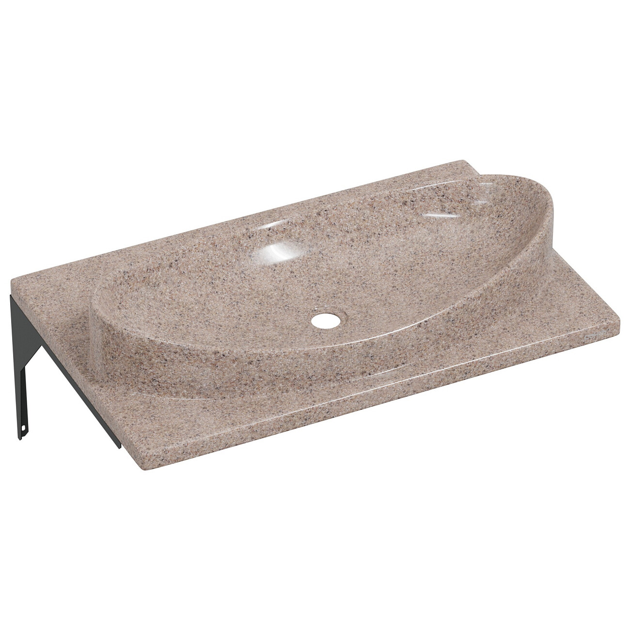Раковина мебельная 45х70 см речной песок "Вега" 900142 - изображение 7