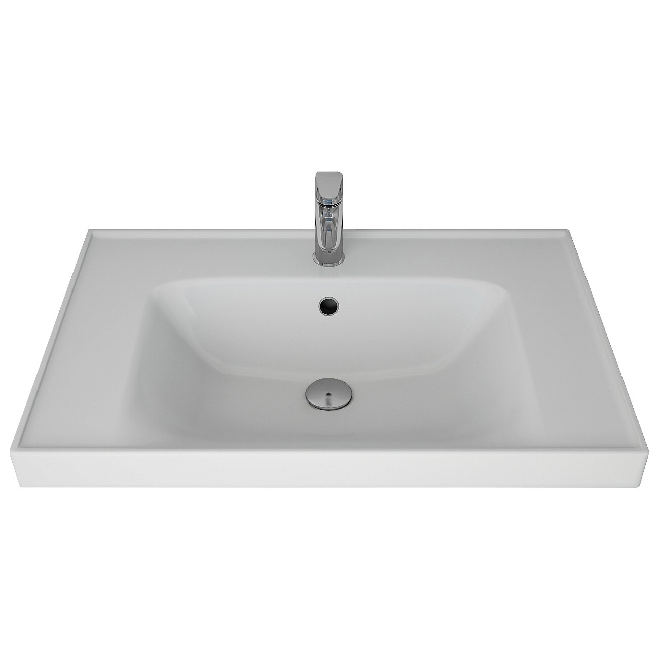 Умывальник мебельный белый Dreja "Грэйс 70" 641600 - изображение 2