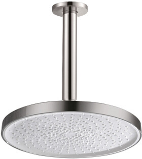 Лейка для верхнего душа круглая с потолочным кронштейном 26 см хром Aquatek AQ2070CR