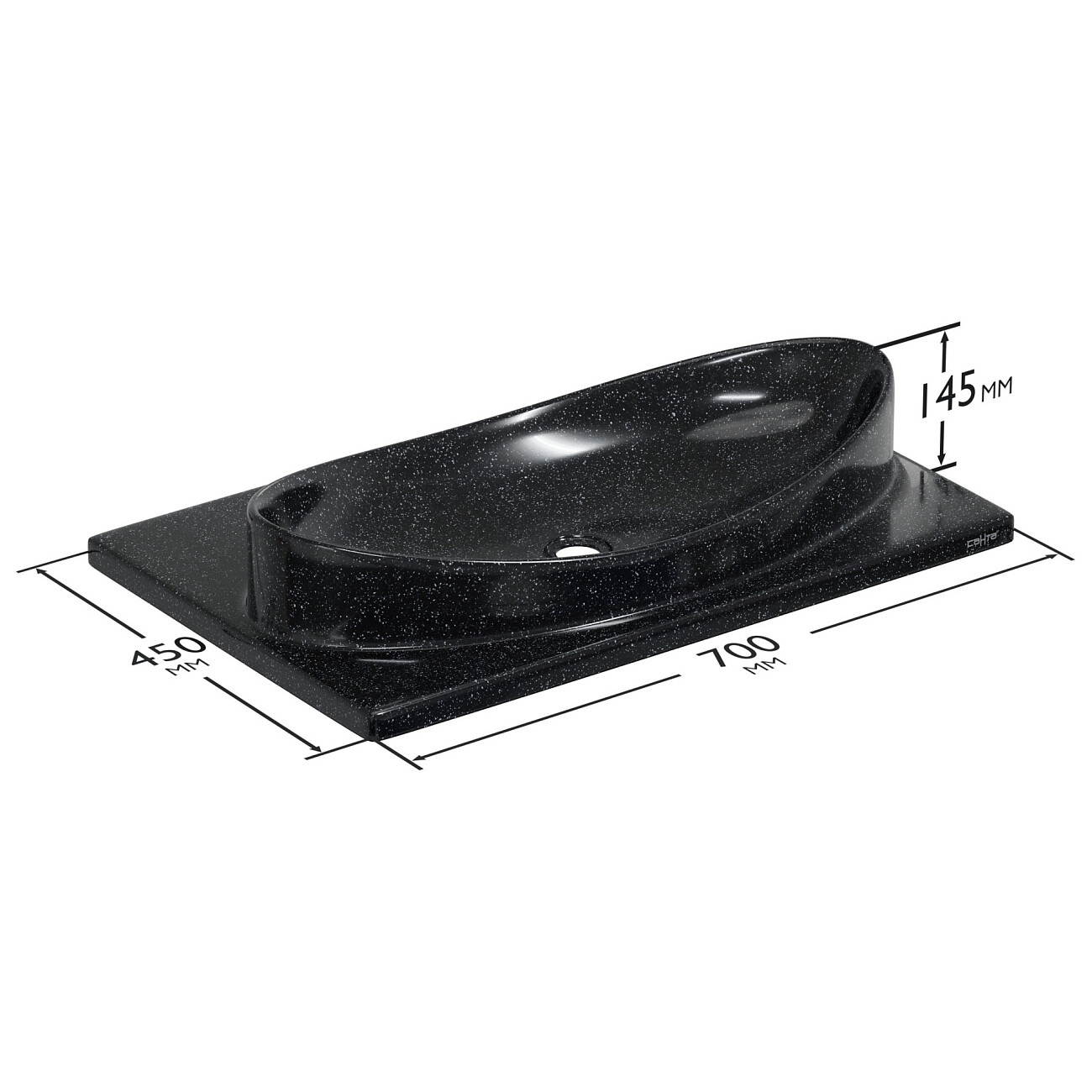 Раковина мебельная 45х70 см млечный путь "Вега" 900144 - изображение 4