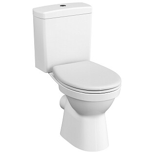 Унитаз напольный безободковый c термопластовым сиденьем белый Vitra S10 Smooth Flush 9864B003-7201