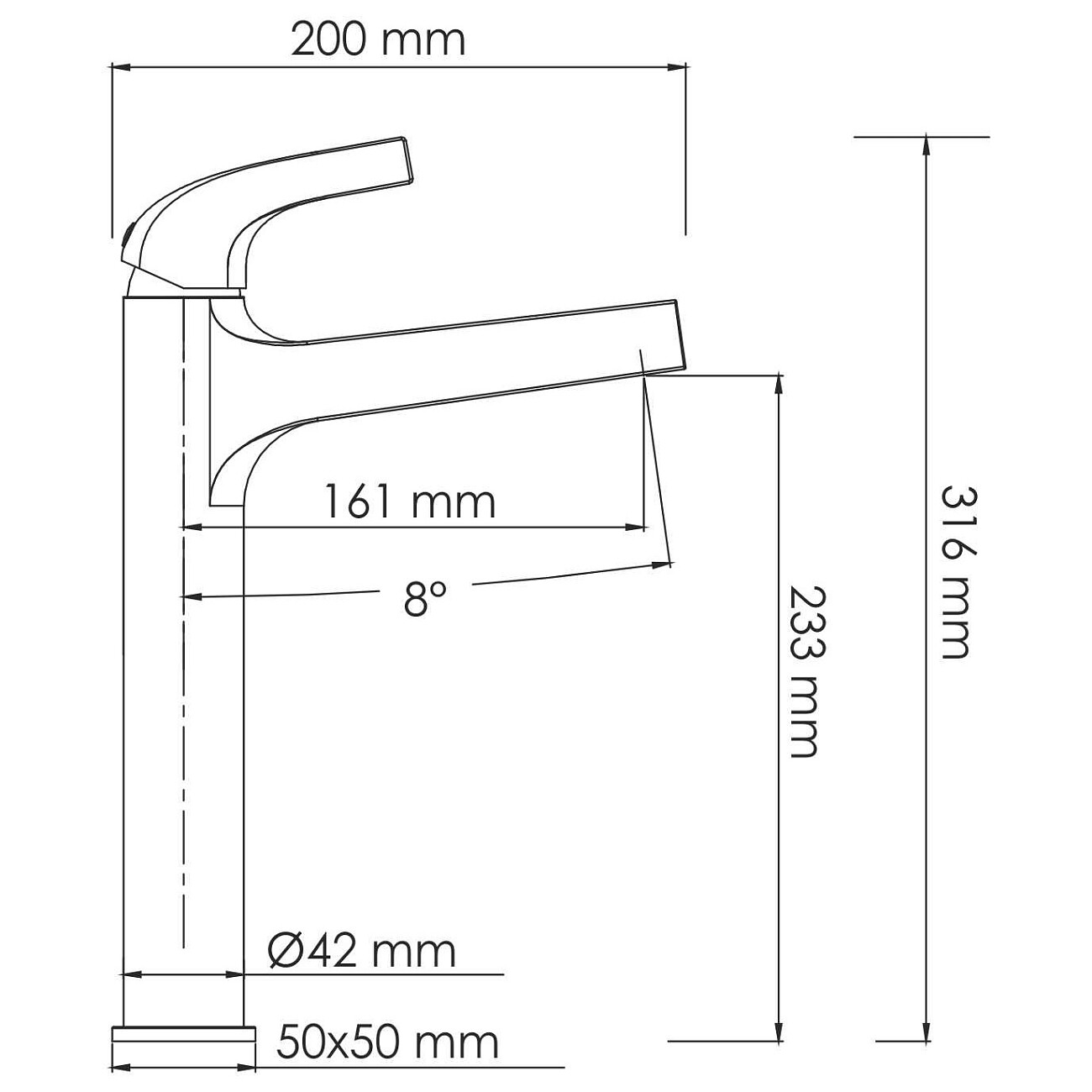 Смеситель для раковины из латуни золотой Wasserkraft 7103H - изображение 11