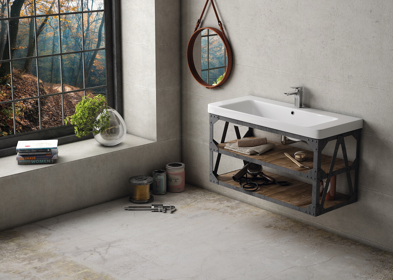 Раковина накладная керамическая прямоугольная 46х105 см белая Stworki "Ларвик" 11105-KL - изображение 3